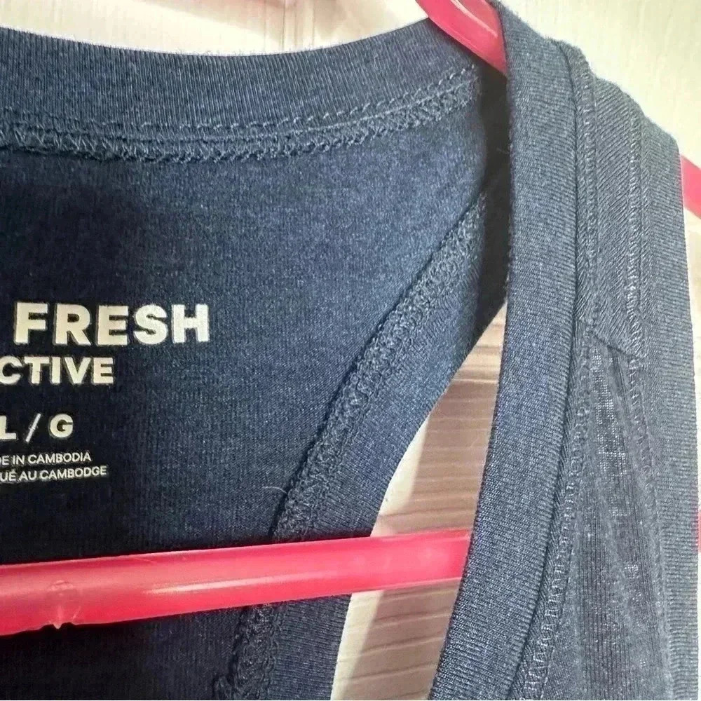 Joe Fresh Racerback Tank Top Blue Size Large - Picture 12 of 16